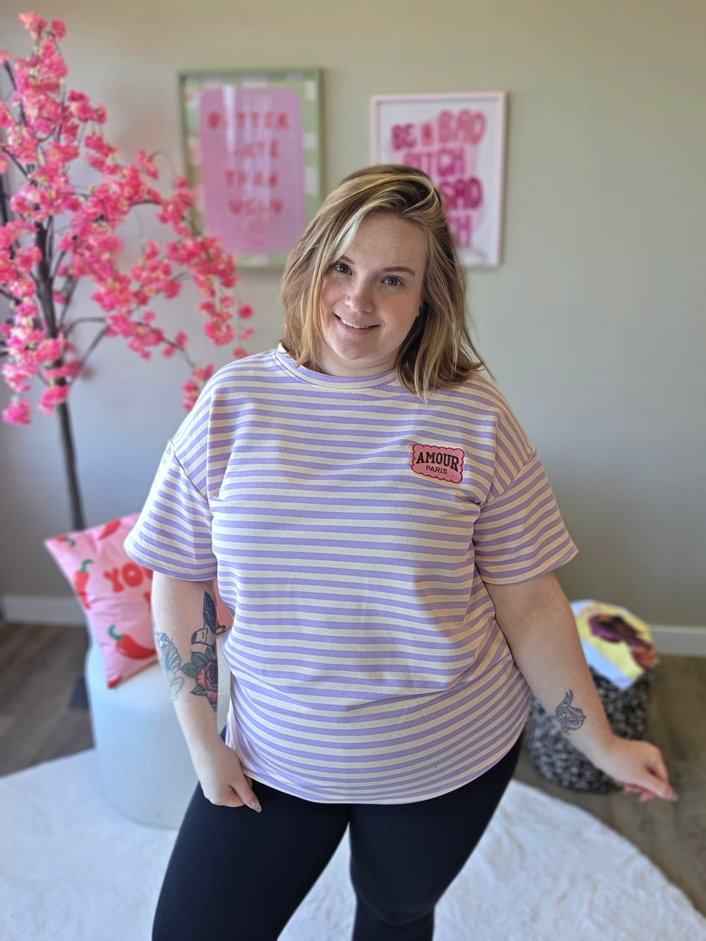 Amour Paris Tee's (In 4 kleuren)