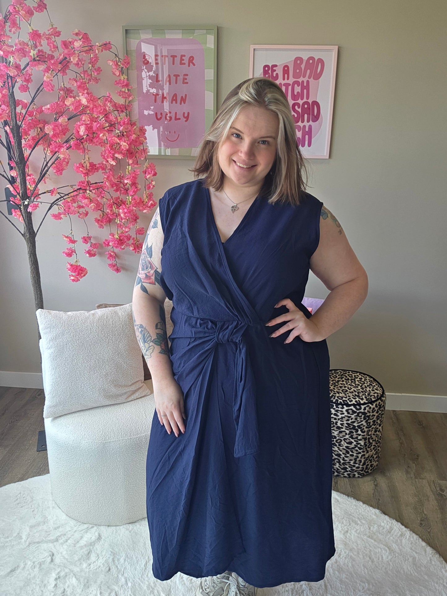 Knot Dress (In 3 kleuren)