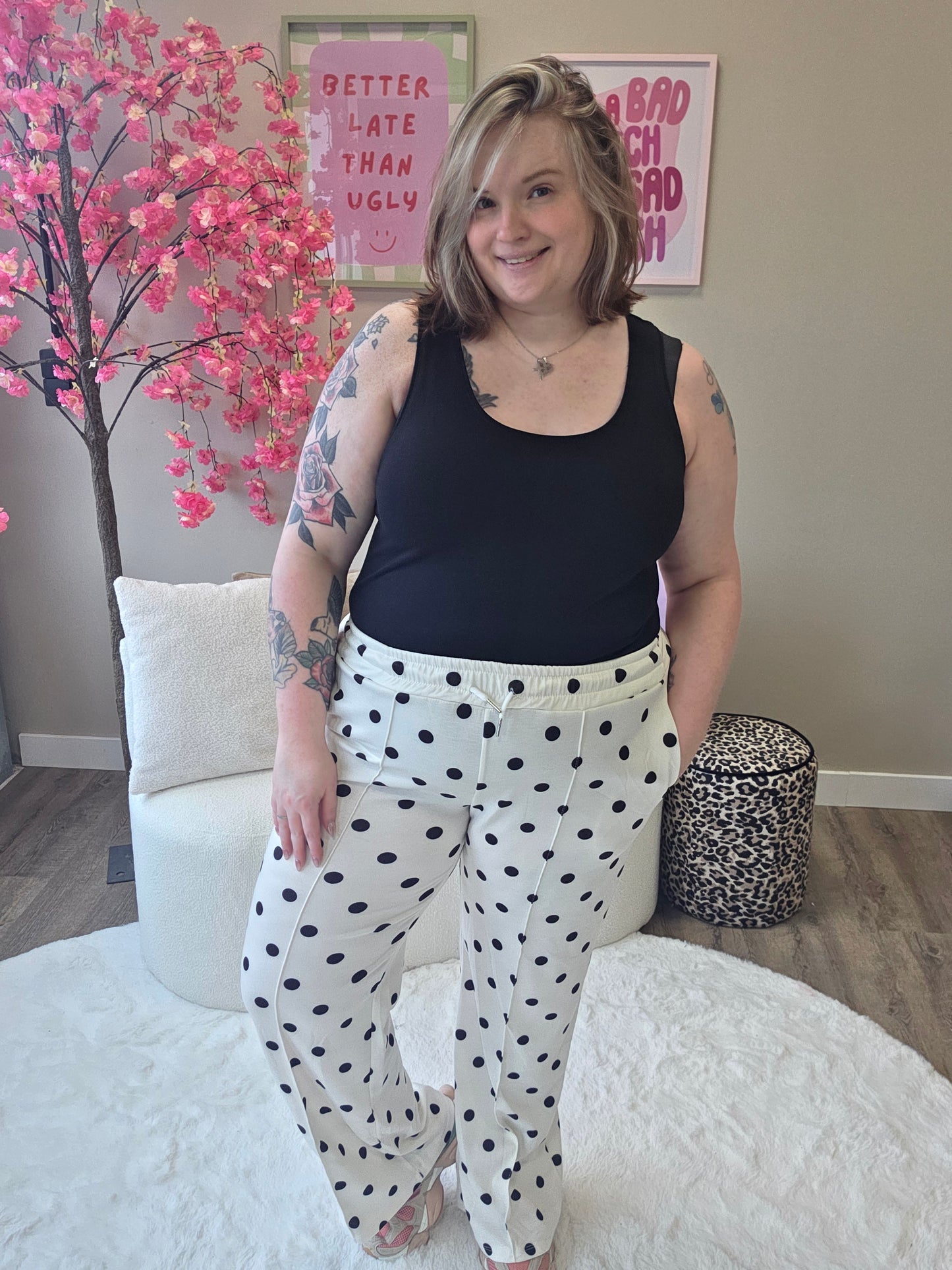 Dot joggers (In 3 kleuren)