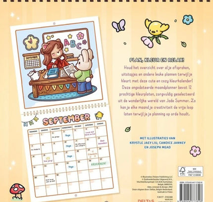 Comfy maandplanner | Jade summer
