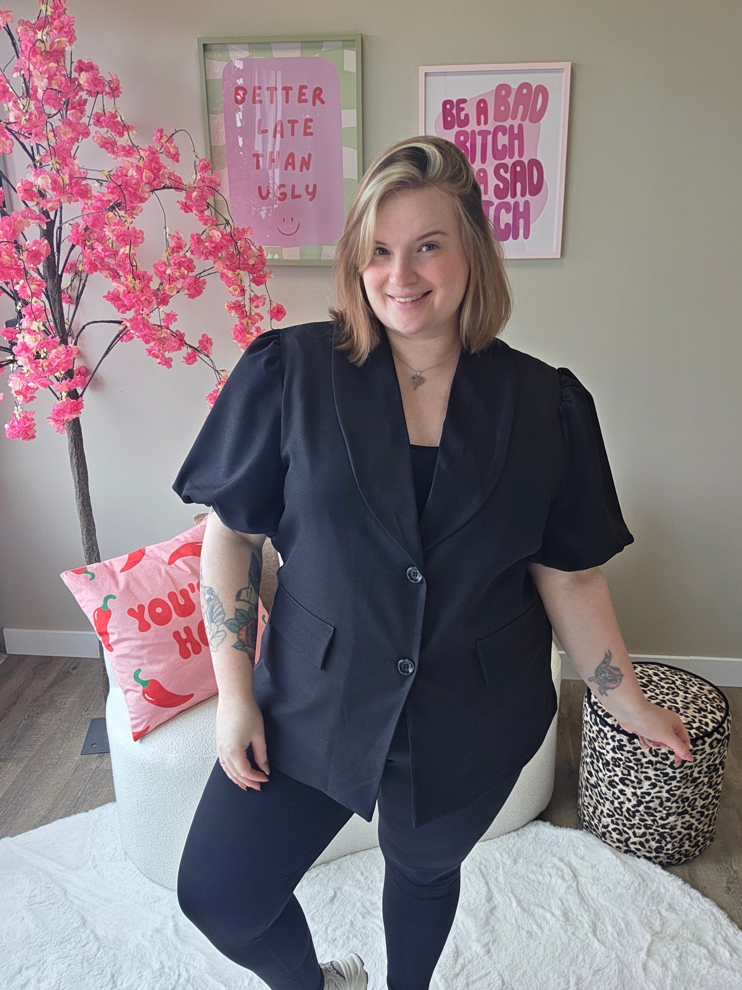 Blazer Met Pofmouw (In 3 kleuren)