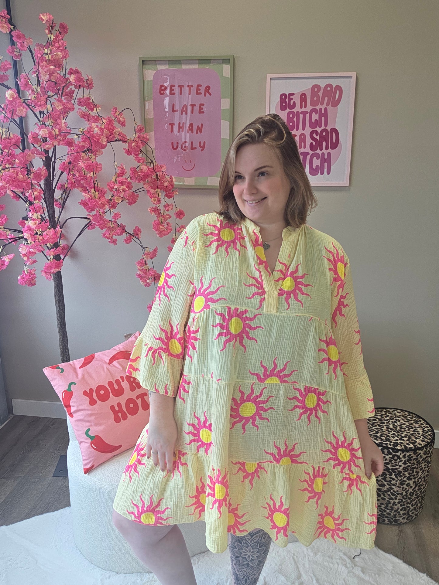 Zonnejurkjes wafelkatoen (In 4 kleuren)