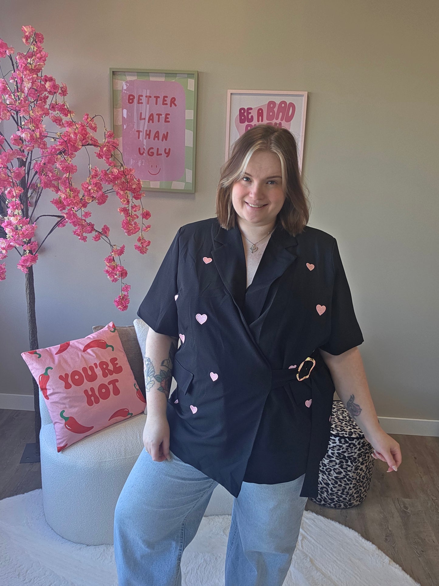 Hartjes Blazer (In 4 kleuren)