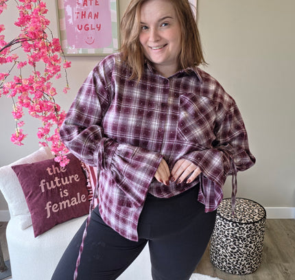 Glitter Ruitblouse Flair (In 3 kleuren)