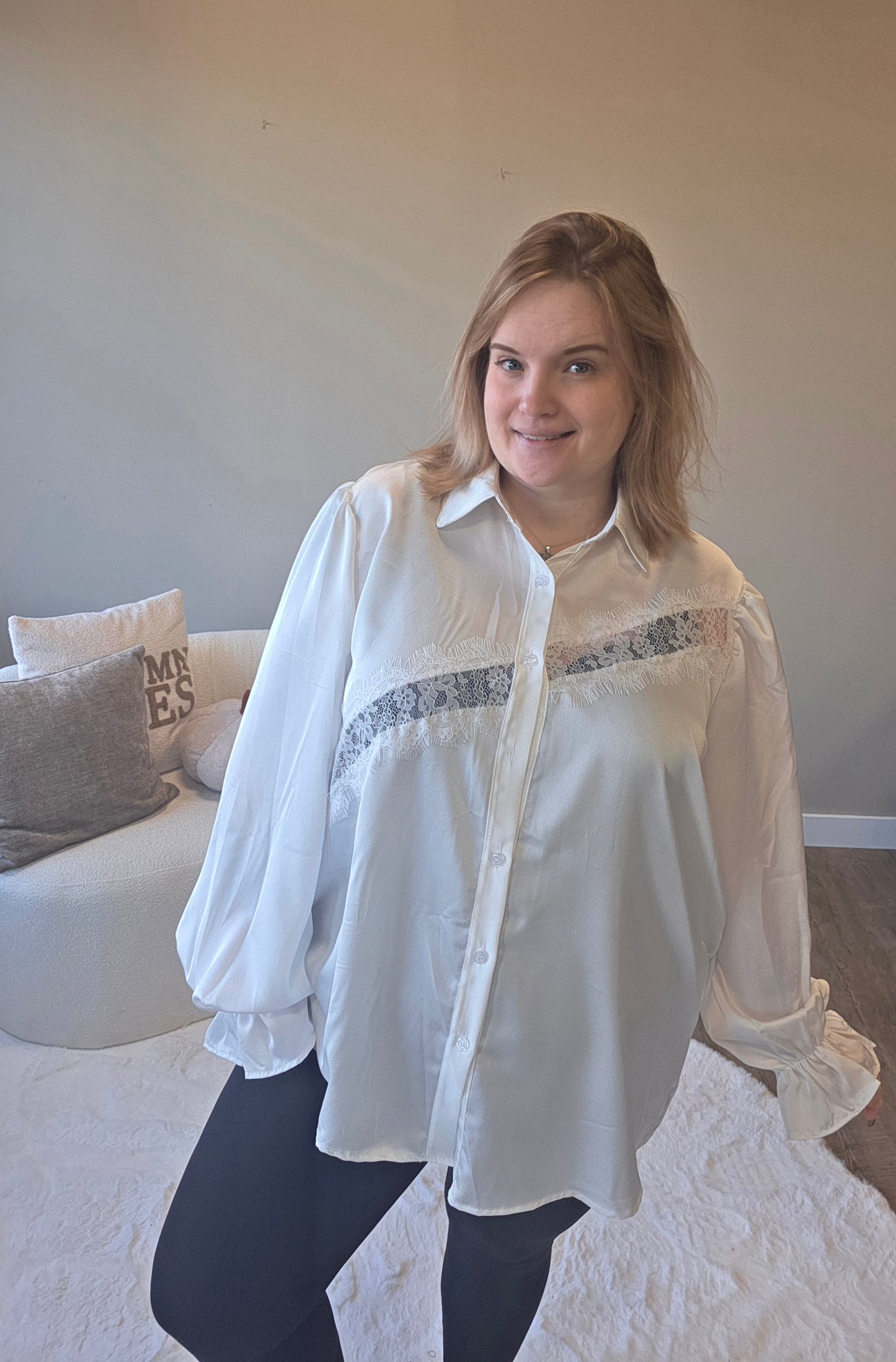 Blouse Met Kant (In 3 kleuren)