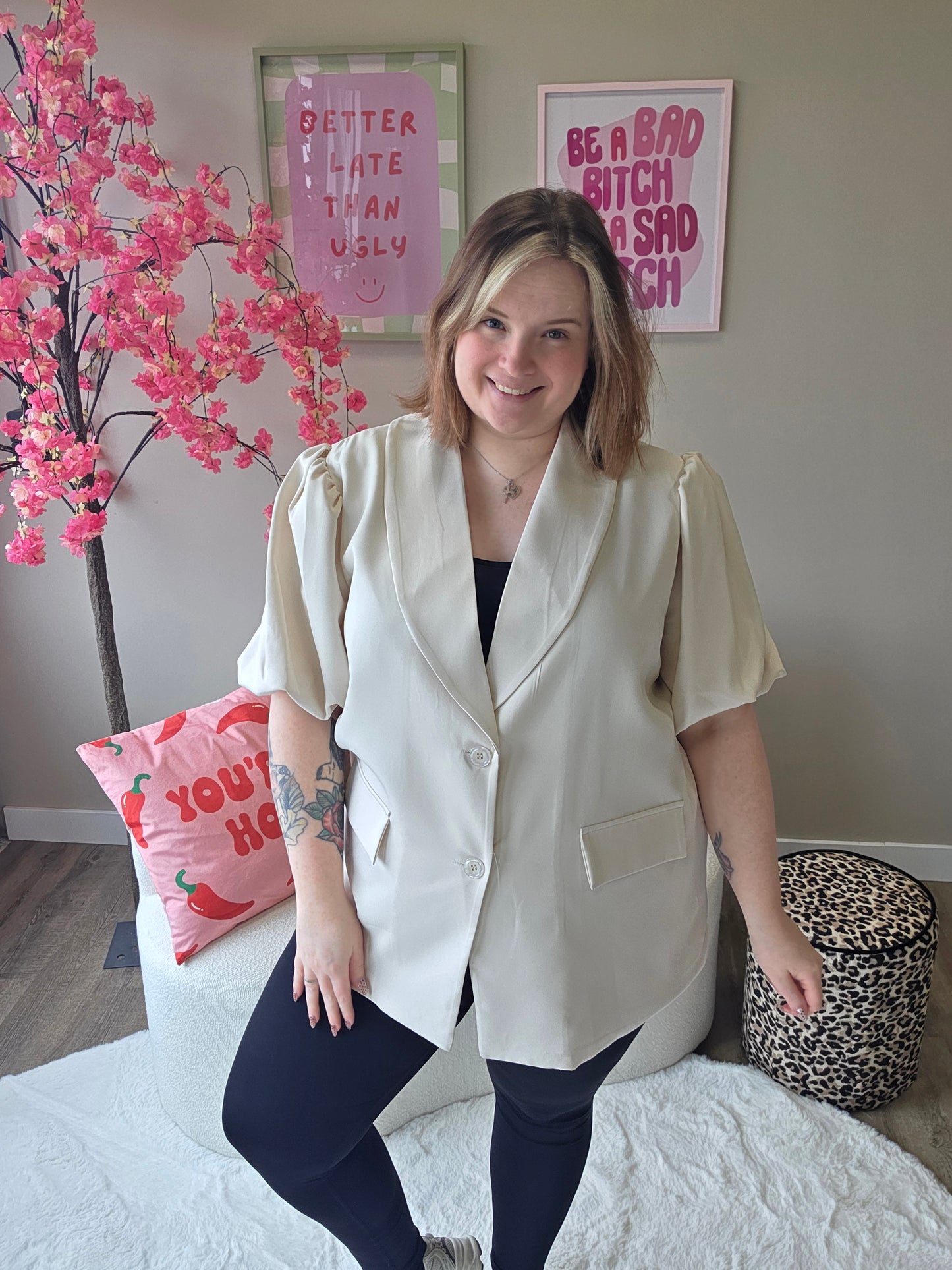 Blazer Met Pofmouw (In 3 kleuren)