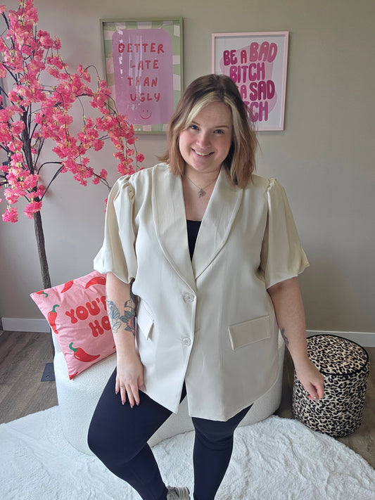 Blazer Met Pofmouw (In 3 kleuren)