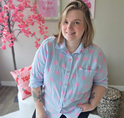 Katoenen Dot Blouse (In 4 kleuren)