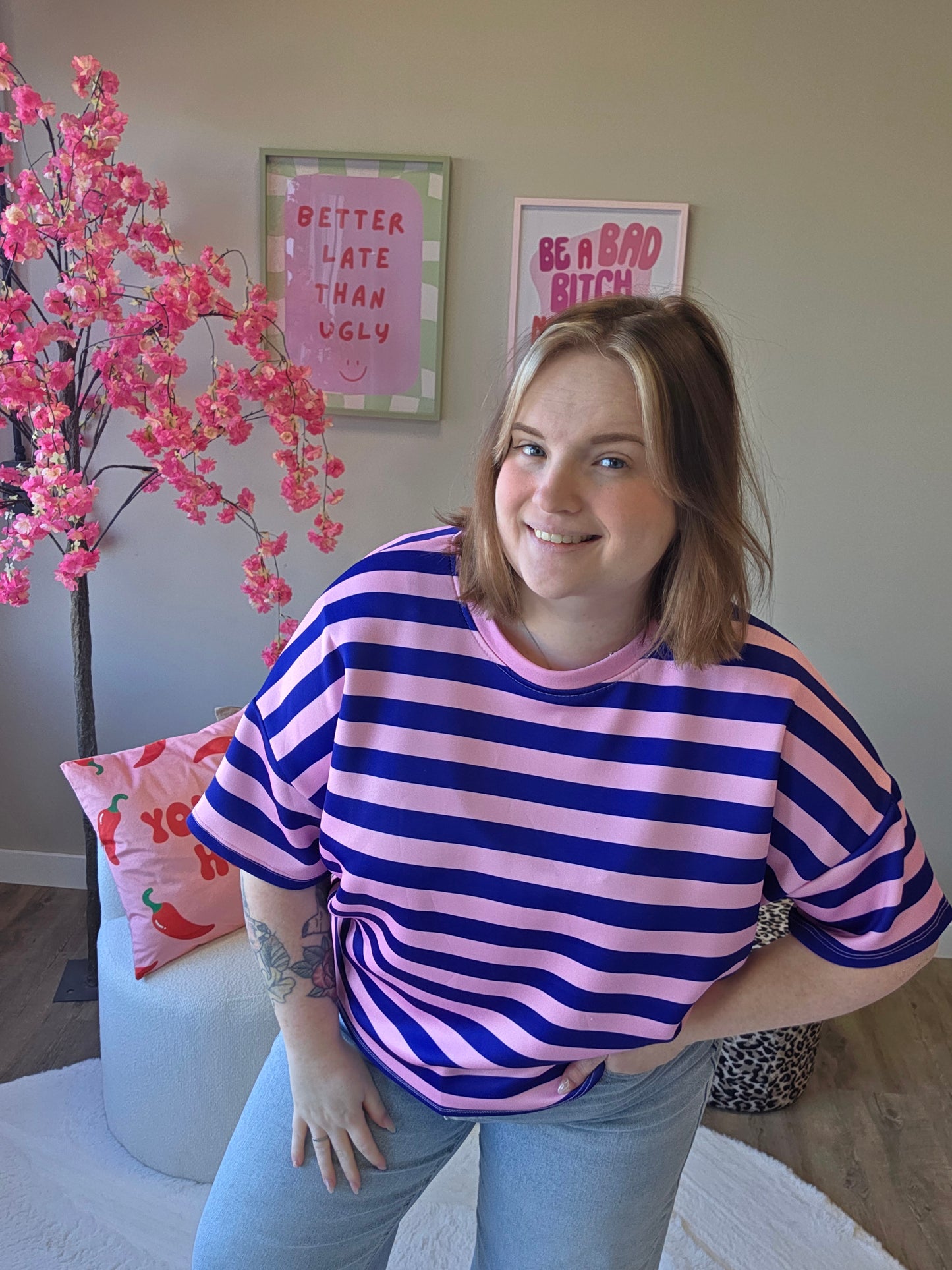 Small Striped MOOIJ Tee's (In 3 kleuren)