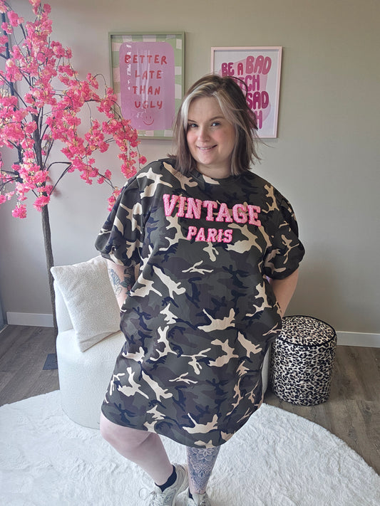Vintage Camo Dress