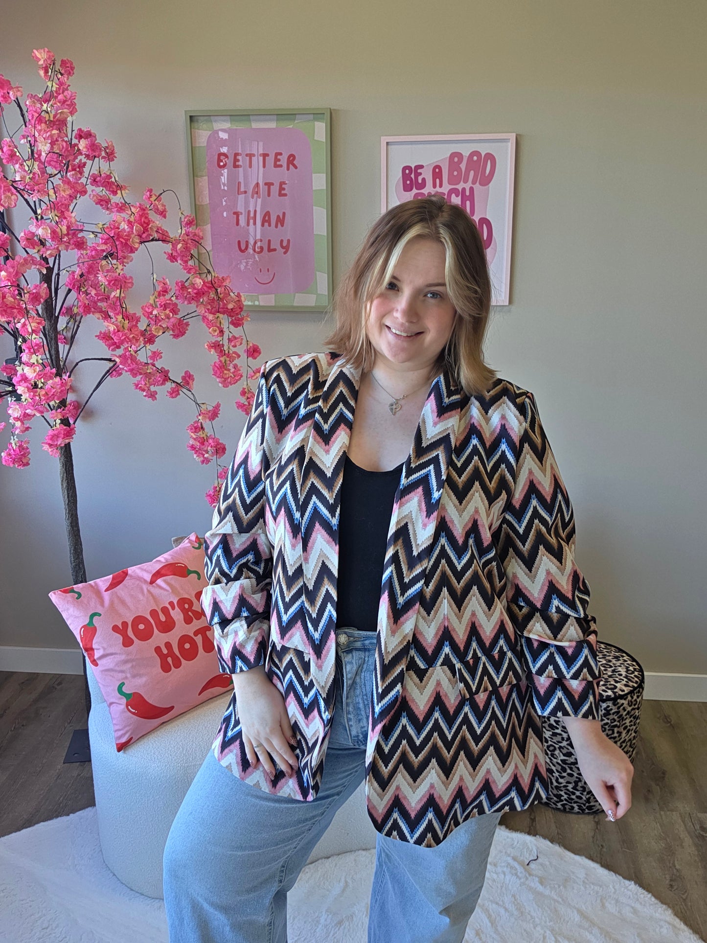 Aurelie Zigzag Blazer (In 3 kleuren)