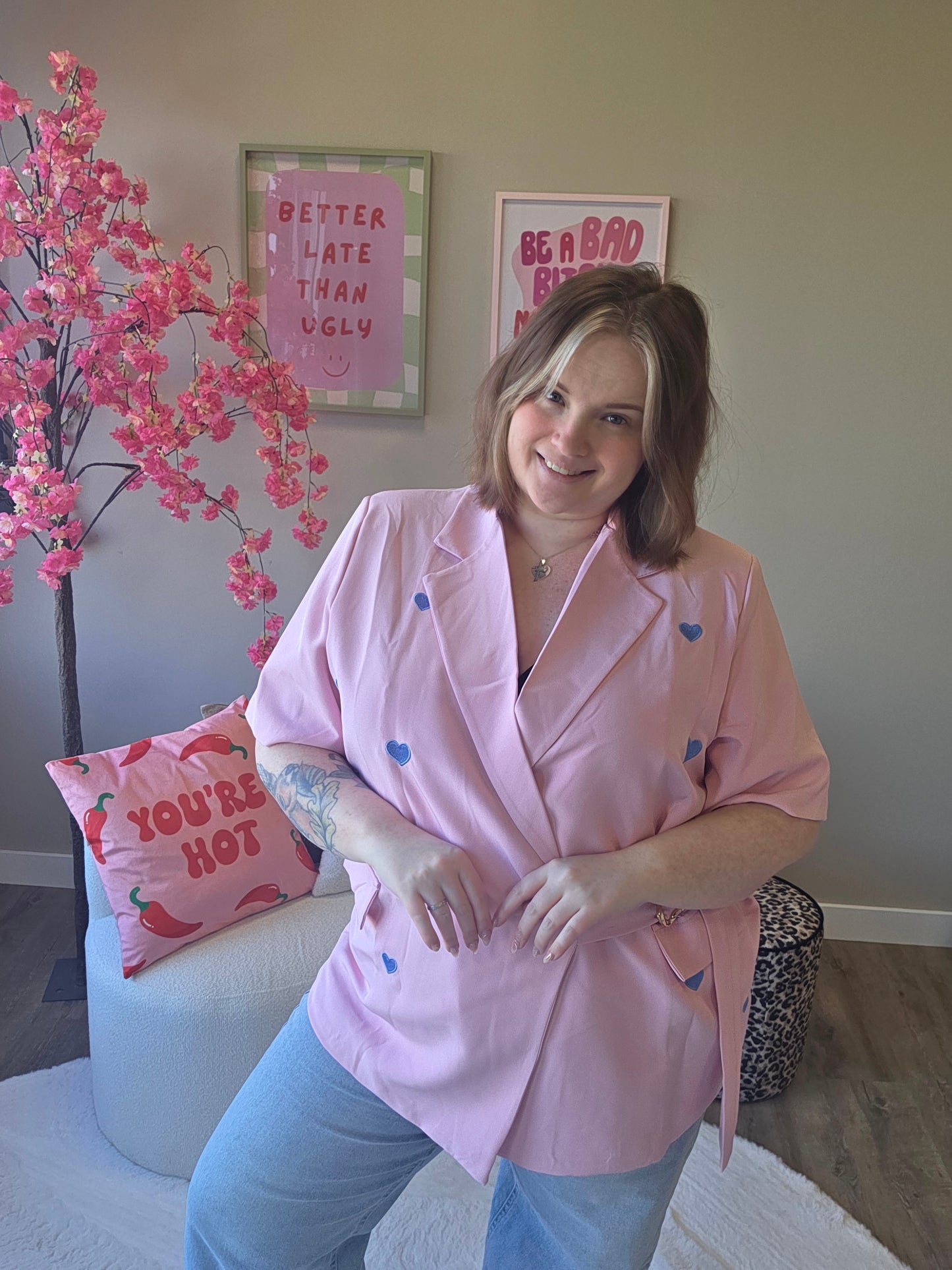 Hartjes Blazer (In 4 kleuren)