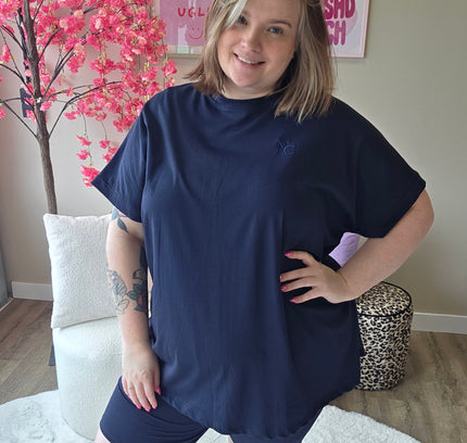 Nikkicurvelly exclusive lounge set navy