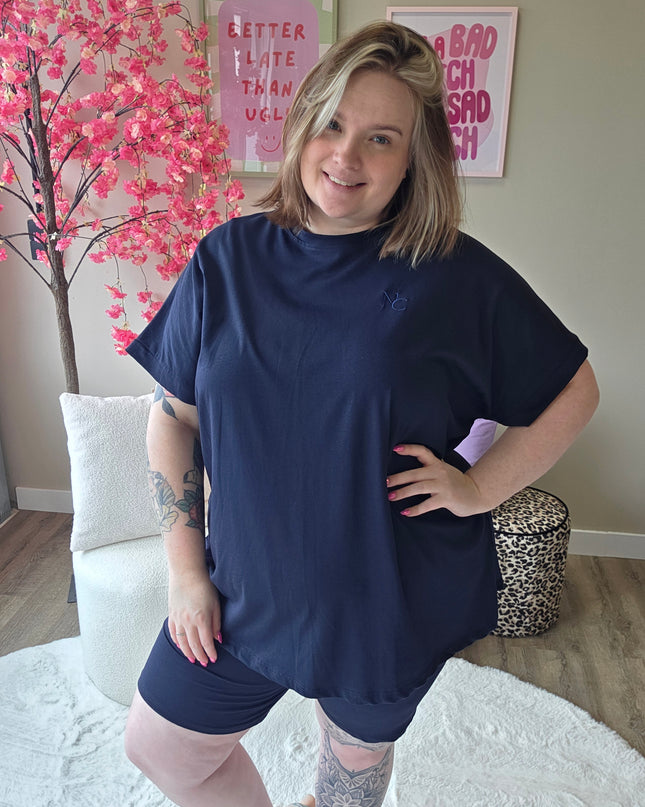 Nikkicurvelly exclusive lounge set navy