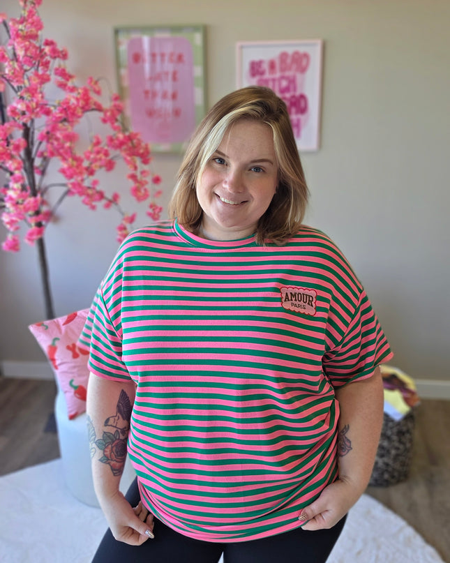 Amour Paris Tee's (In 4 kleuren)