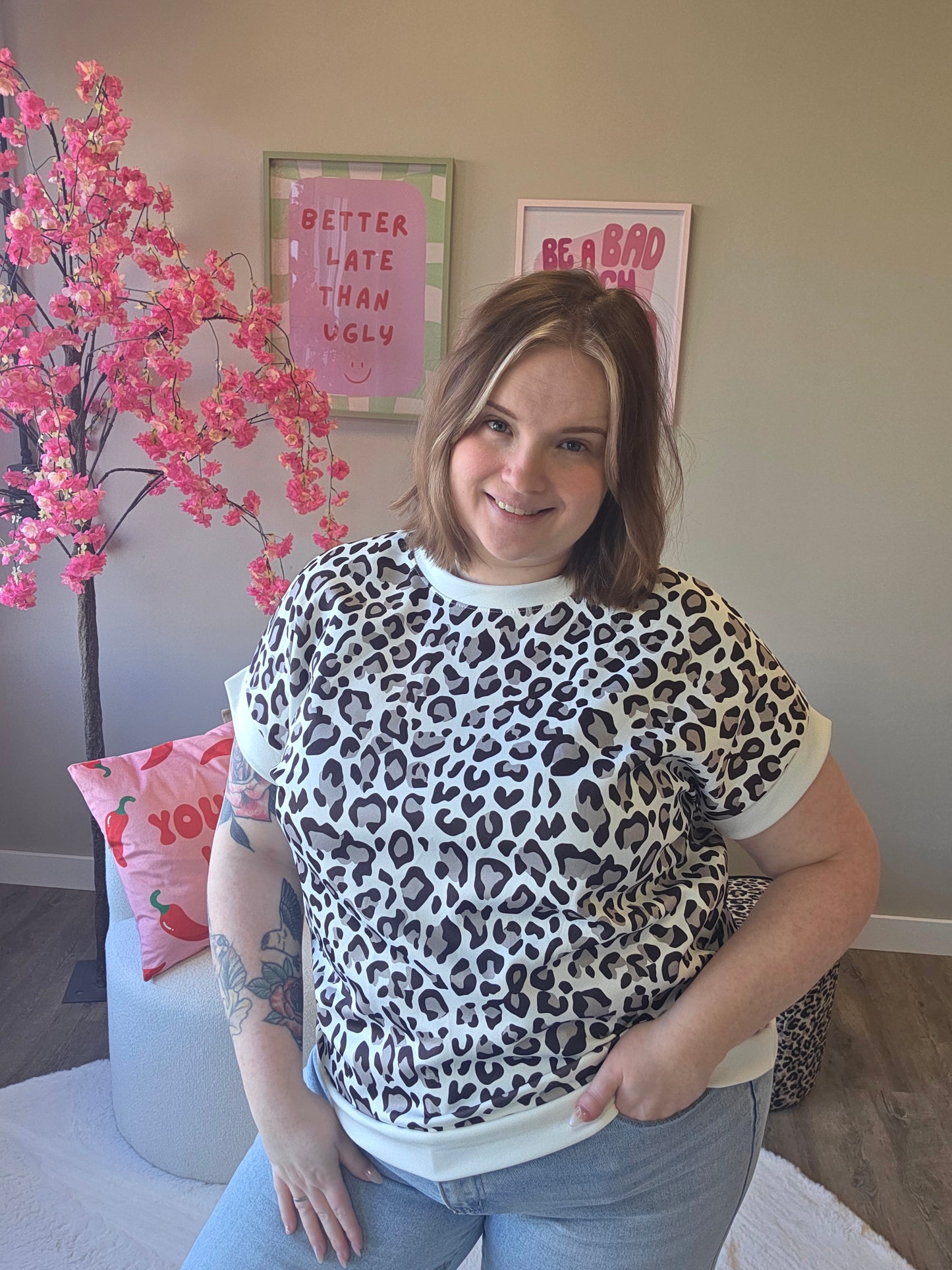 Panter Shirt tot 46 (In 3 kleuren)