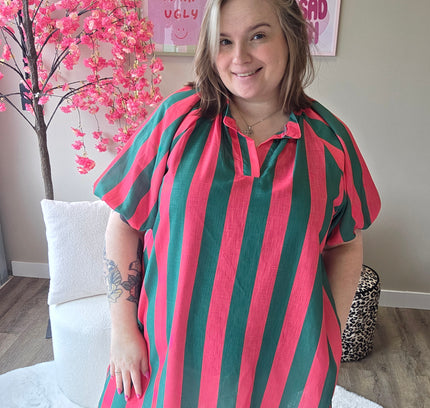 Stripe Pofmouw Jurkjes (in 5 kleuren)