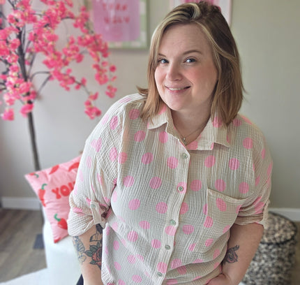 Katoenen Dot Blouse (In 4 kleuren)