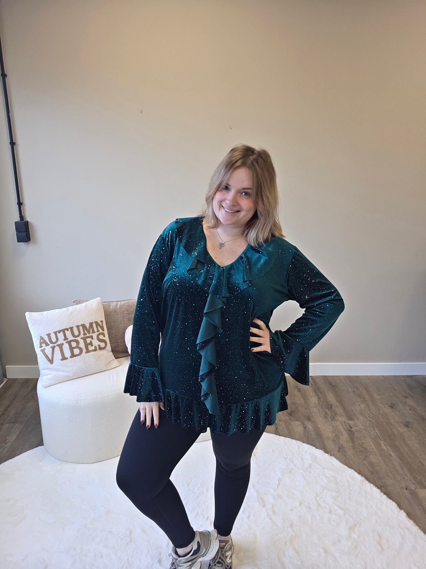 Sparkle Velours Top (In 3 kleuren)