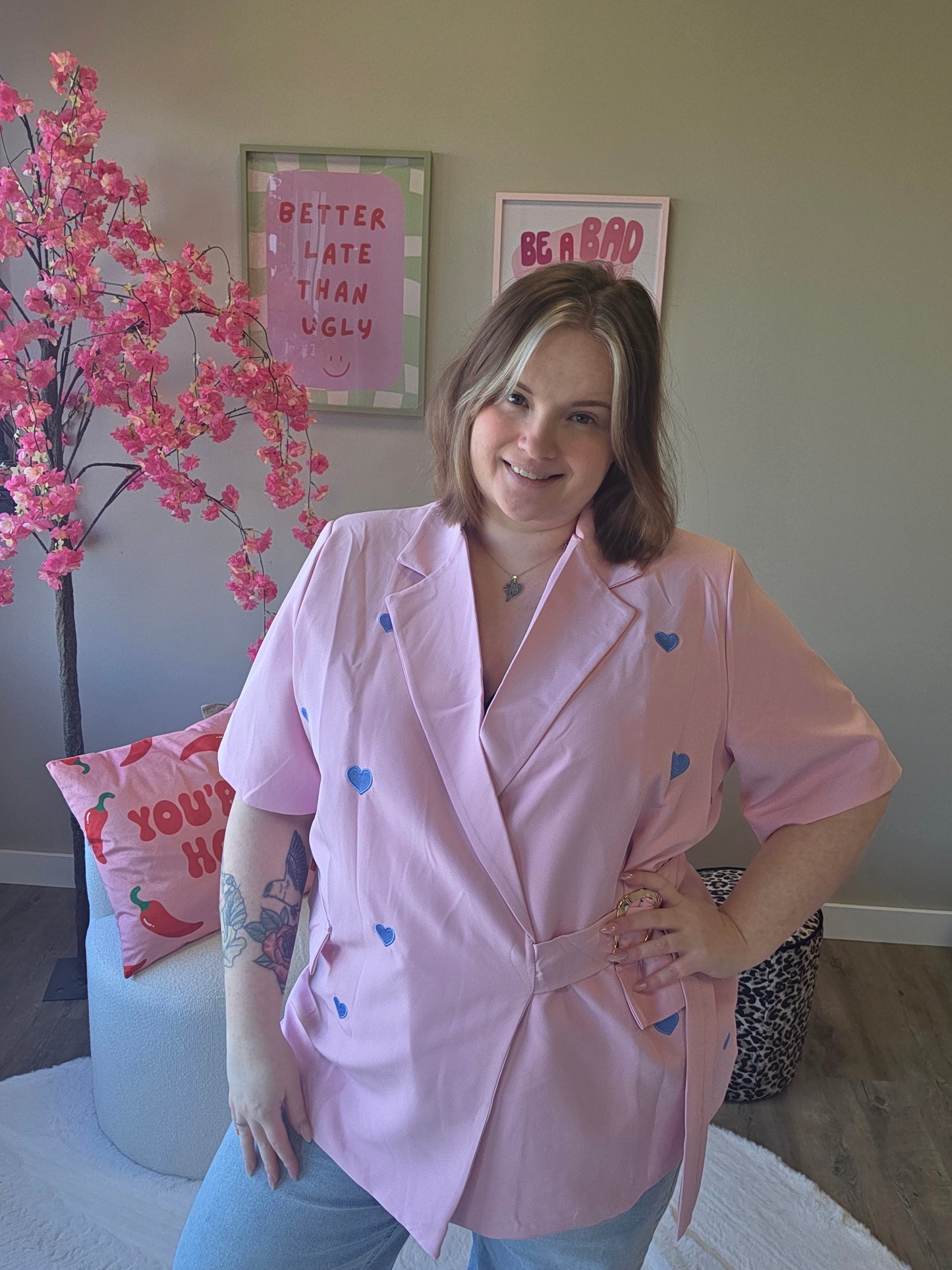 Hartjes Blazer (In 4 kleuren)