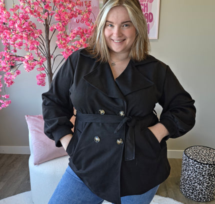 Suedelook trenchcoats Kort (In 2 kleuren)