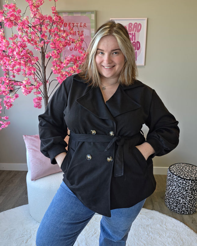 Suedelook trenchcoats Kort (In 2 kleuren)