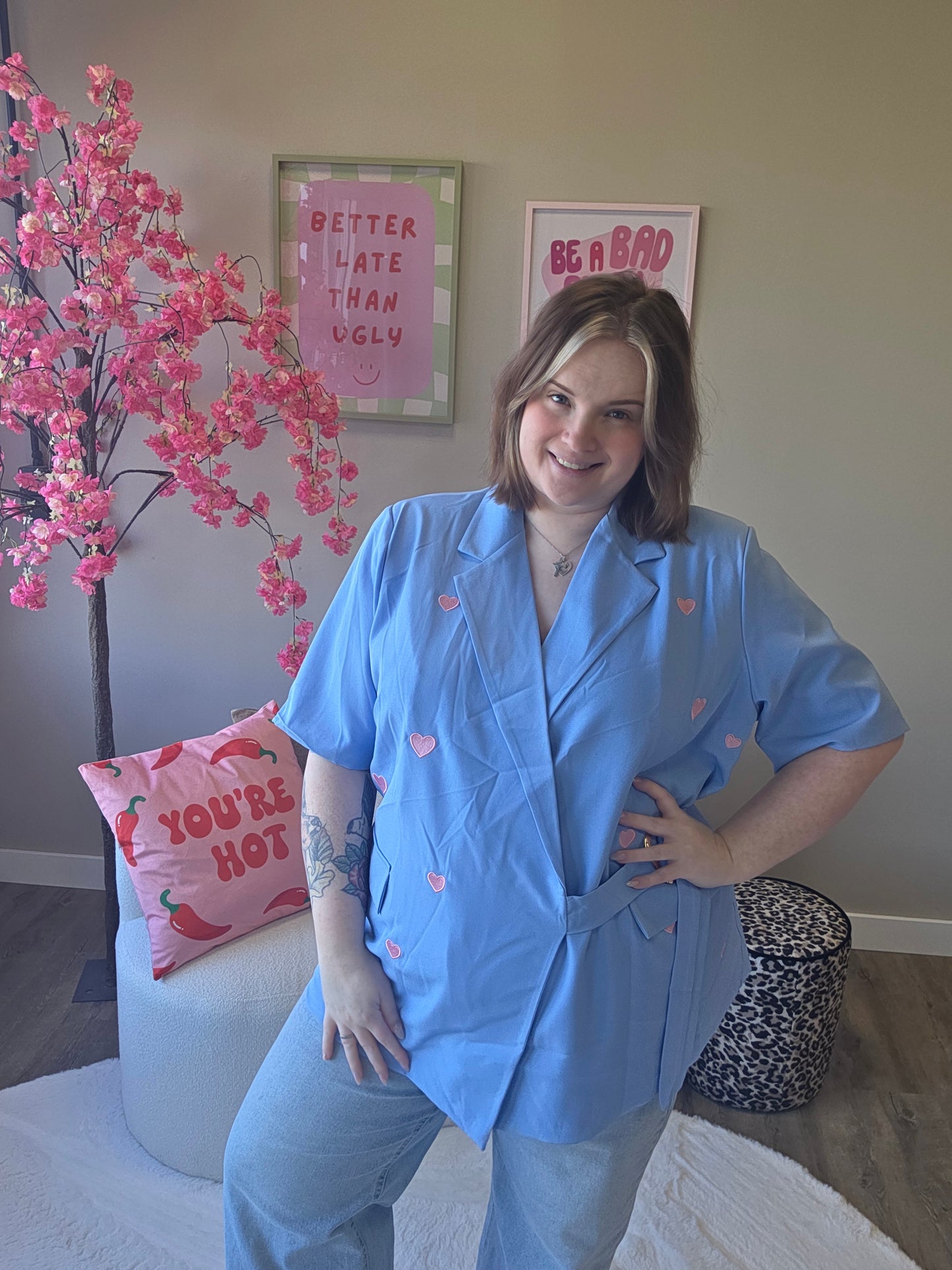 Hartjes Blazer (In 4 kleuren)