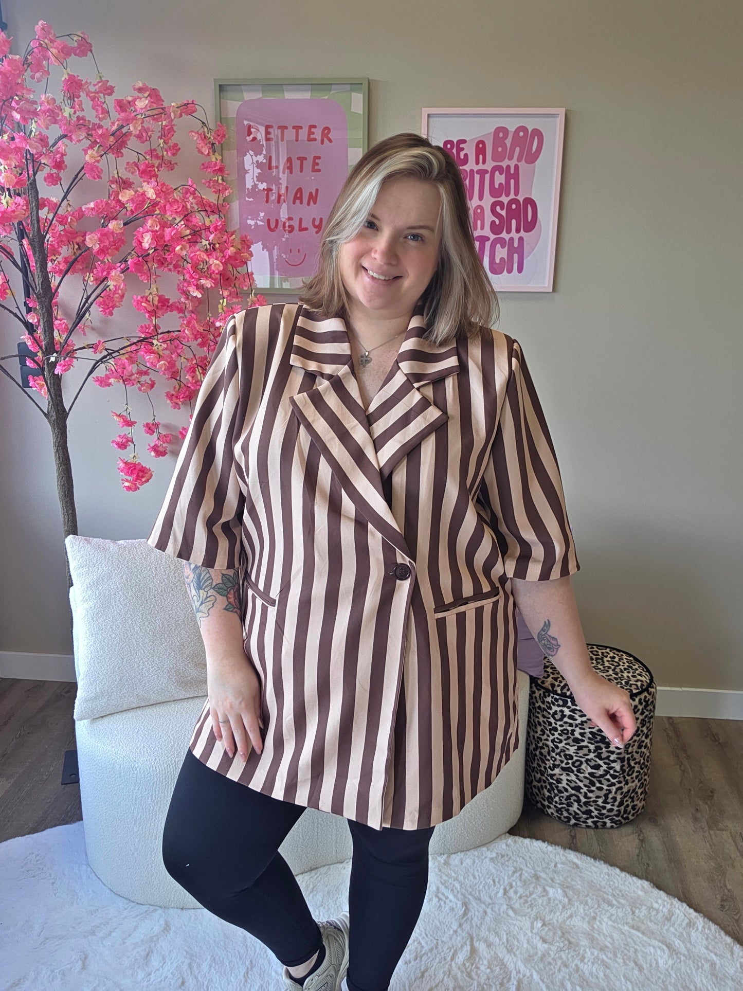 Nikki Stripe Blazer (In 2 kleuren)