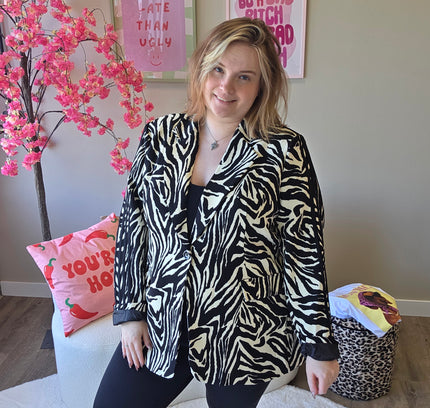 Zebra Stripe Blazer (In 2 kleuren)