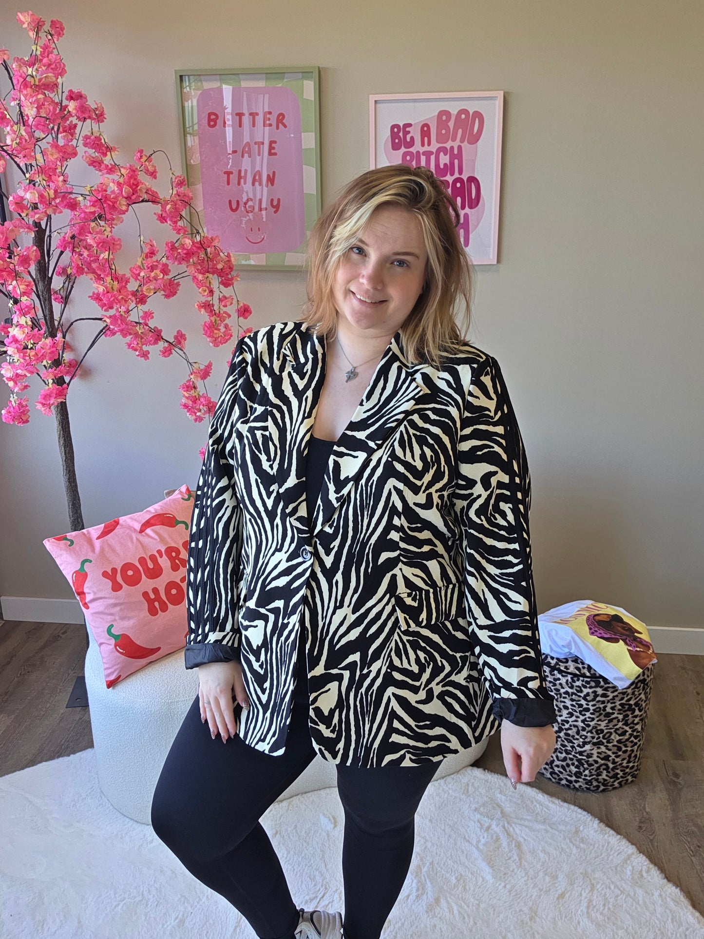 Zebra Stripe Blazer (In 2 kleuren)