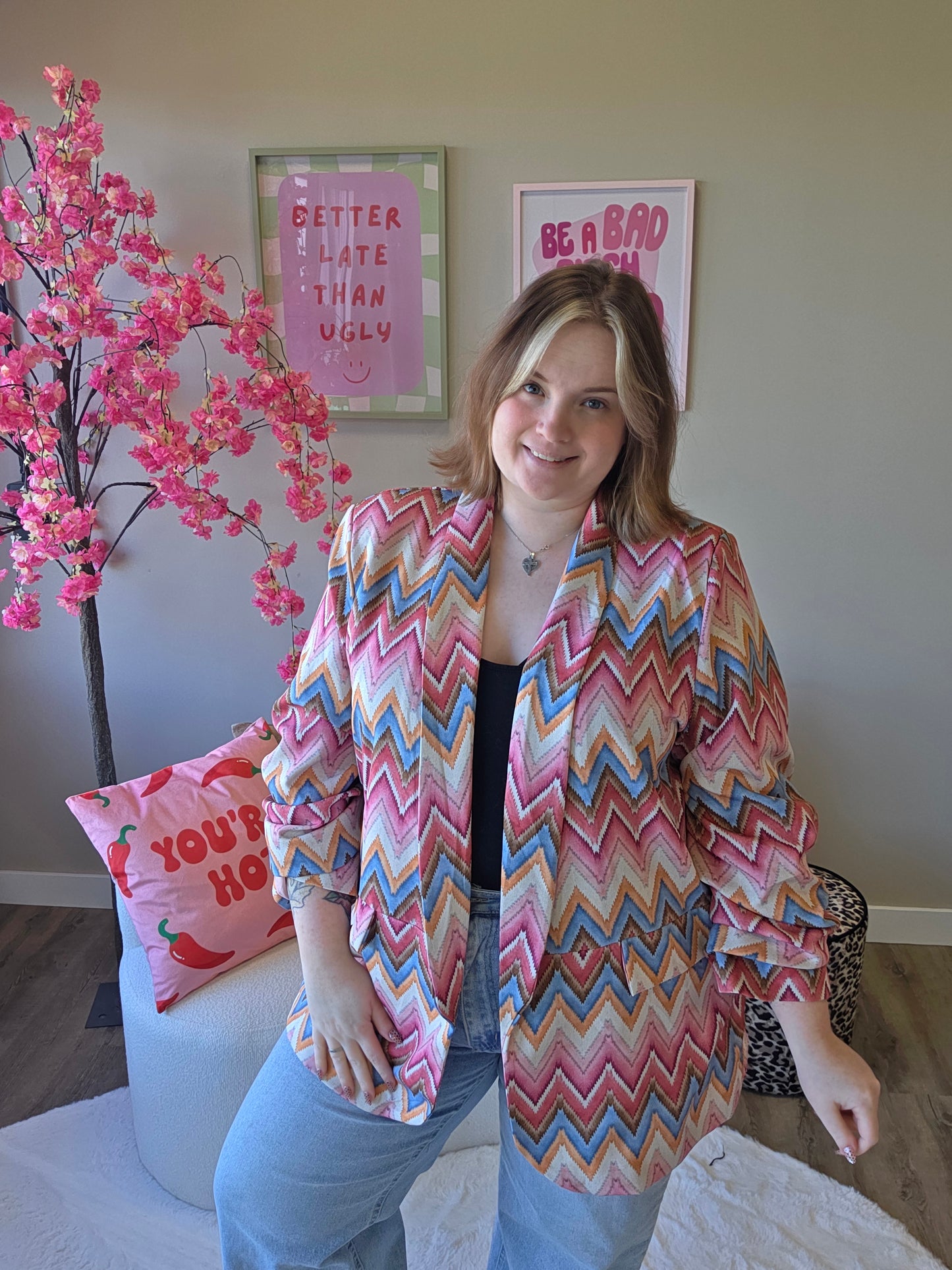 Aurelie Zigzag Blazer (In 3 kleuren)