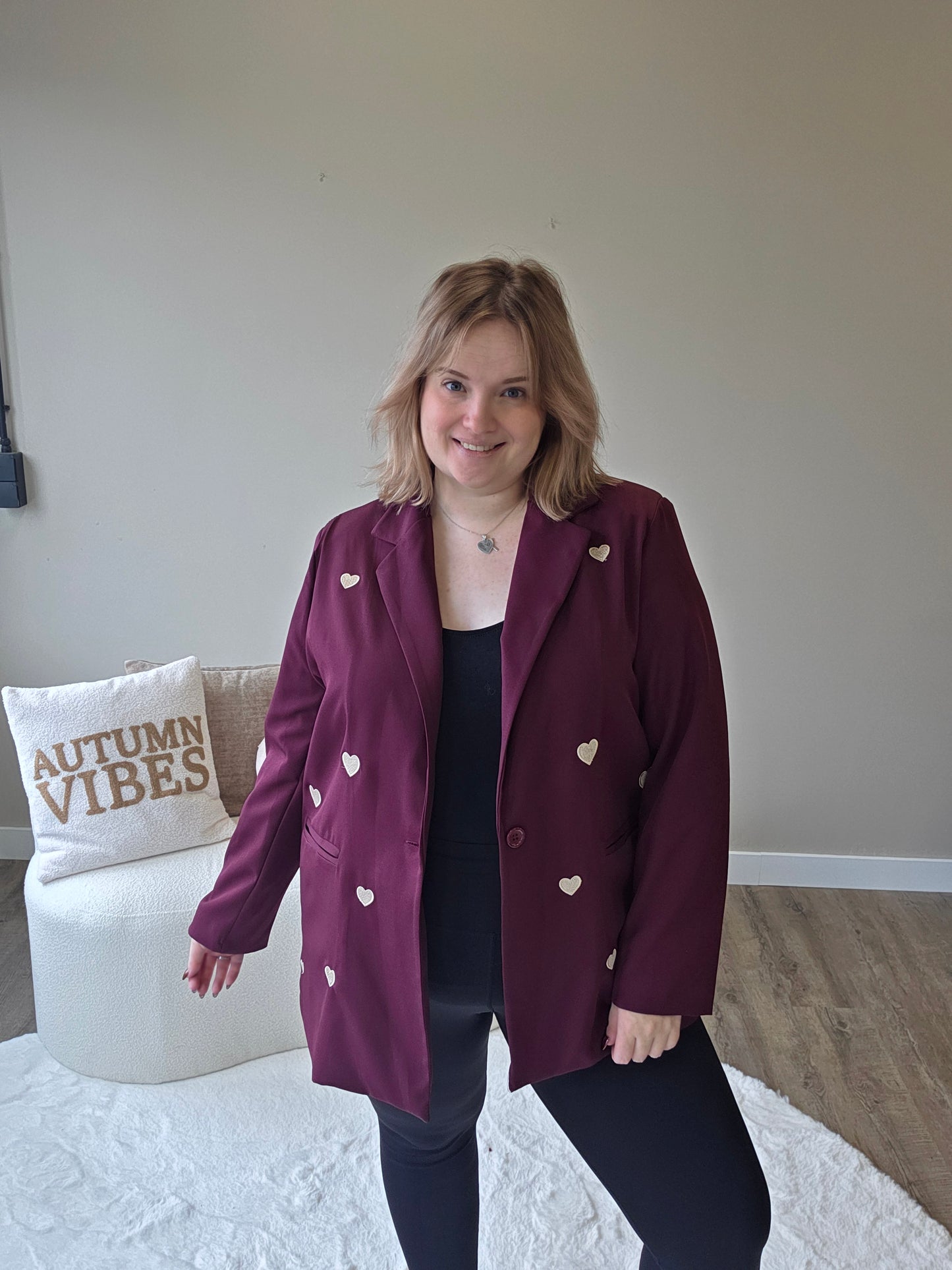 Hartjes Blazer (In 3 kleuren)