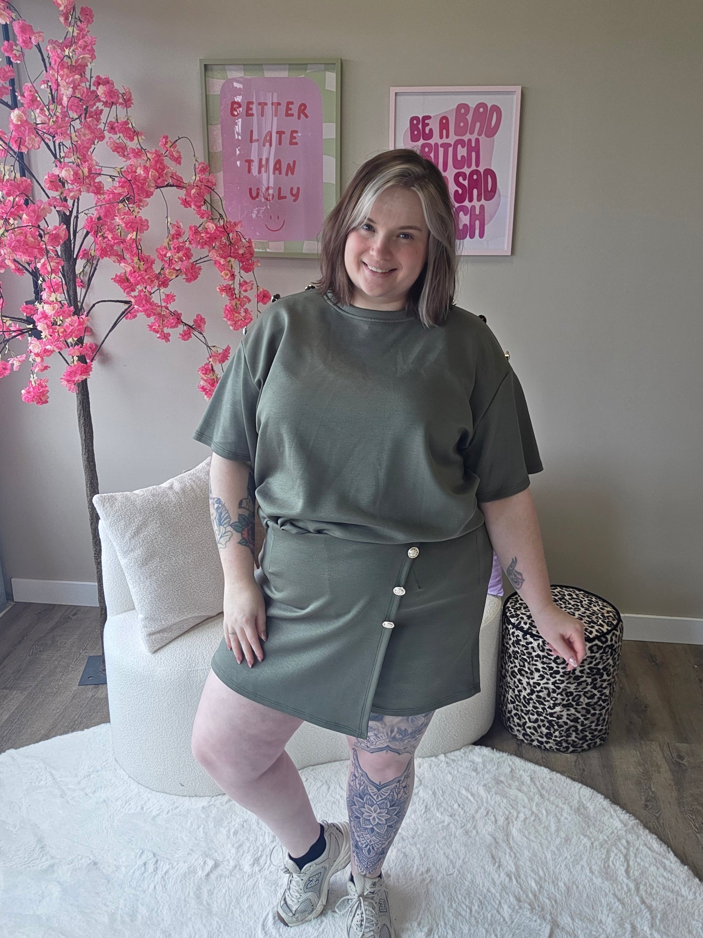 Basic Skort Setjes (In 3 kleuren)