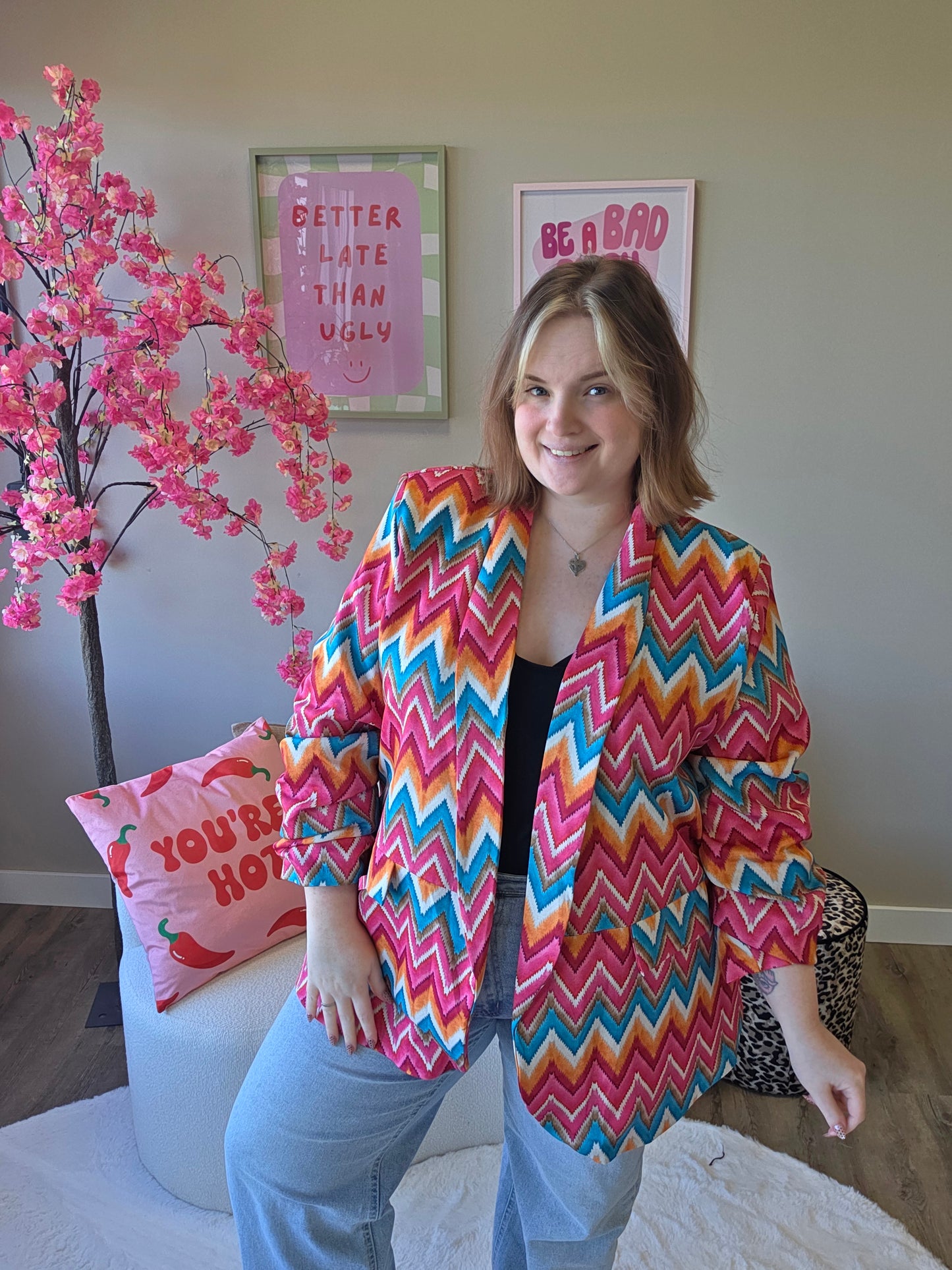 Aurelie Zigzag Blazer (In 3 kleuren)