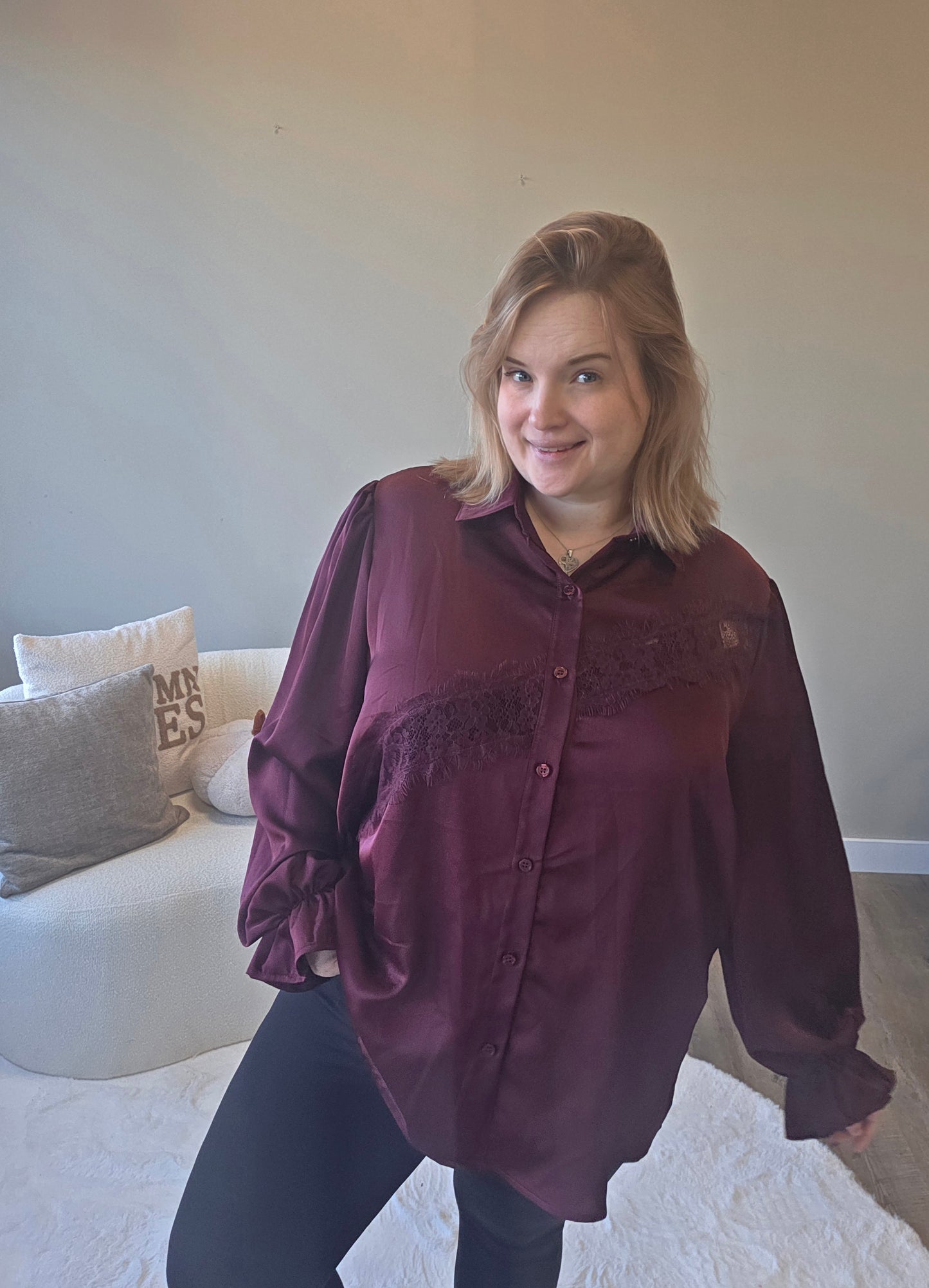 Blouse Met Kant (In 3 kleuren)