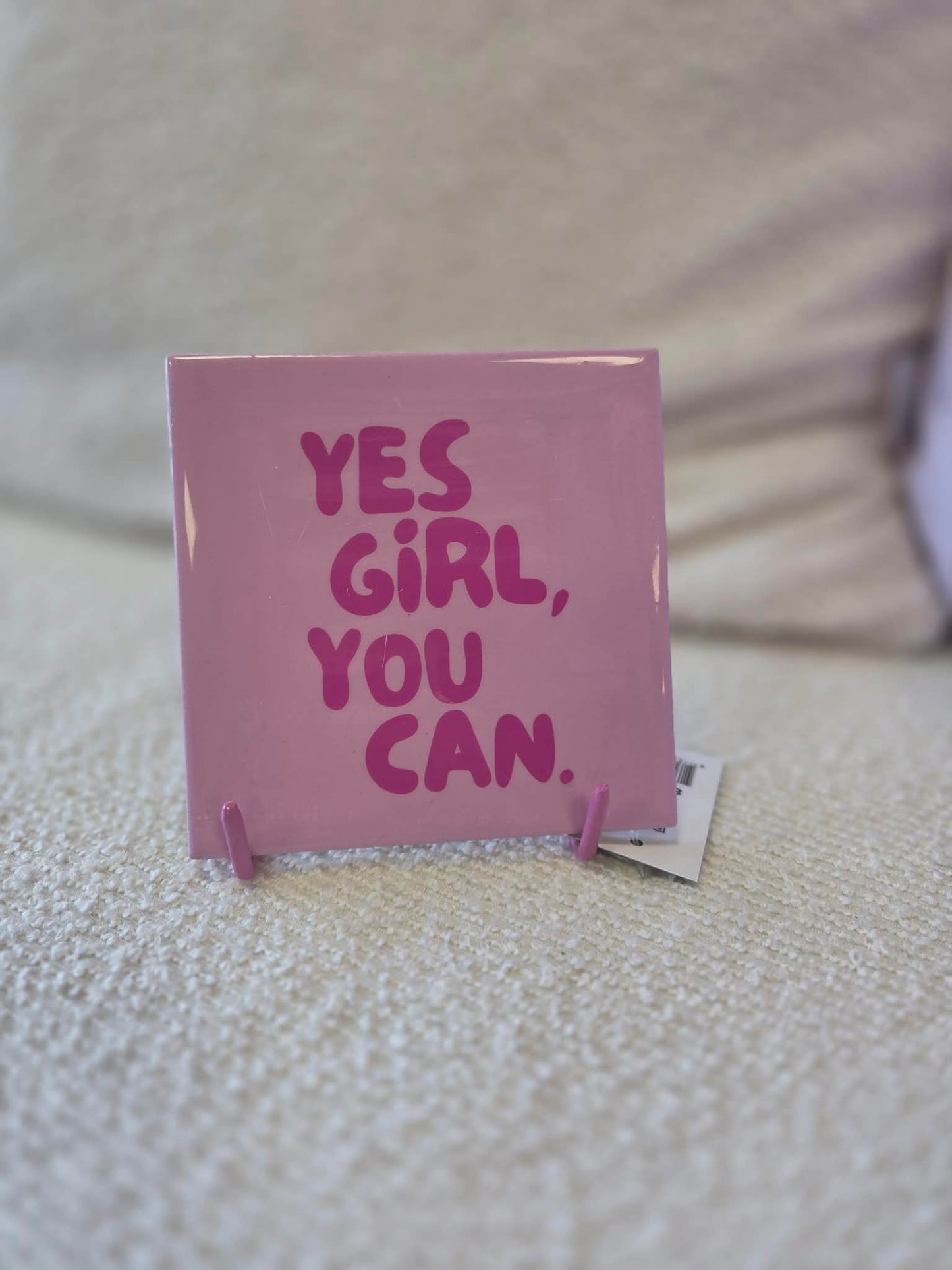 Tegeltje Yes girl you can