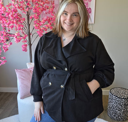 Suedelook trenchcoats Kort (In 2 kleuren)