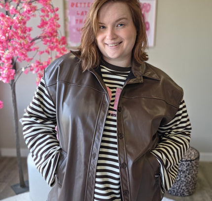 Leatherlook Gilets (In 2 kleuren)