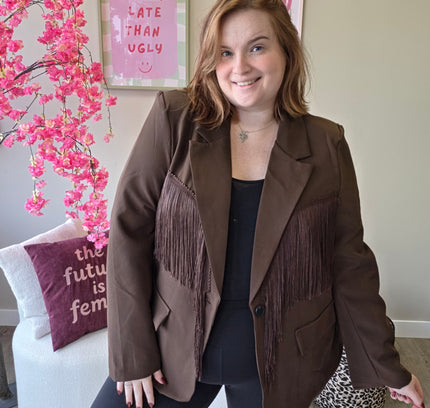 Franje Blazer (In 3 kleuren)
