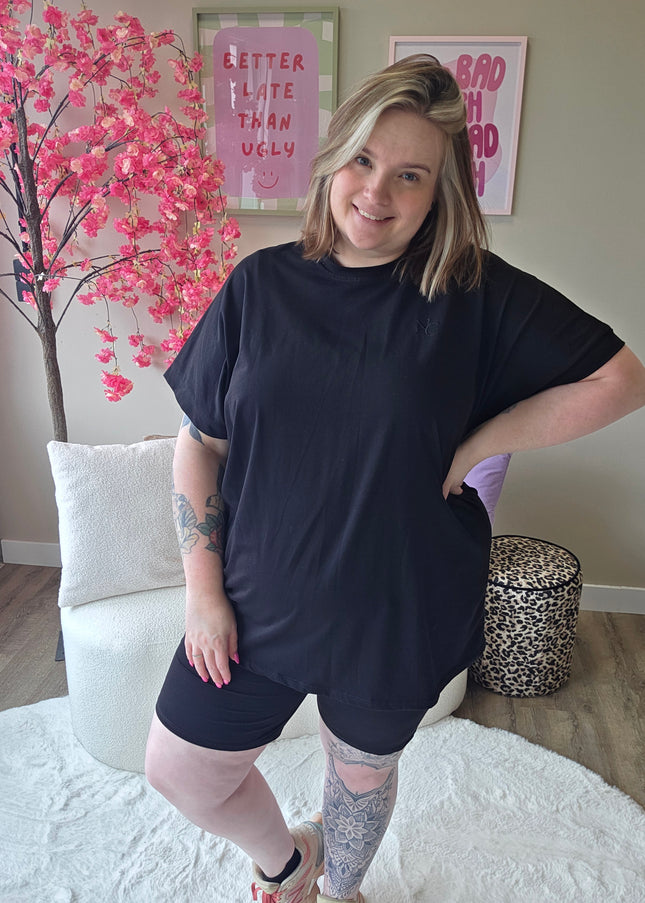Nikkicurvelly exclusive lounge set zwart