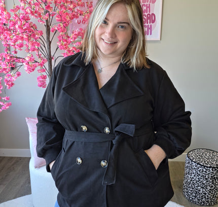 Suedelook trenchcoats Kort (In 2 kleuren)