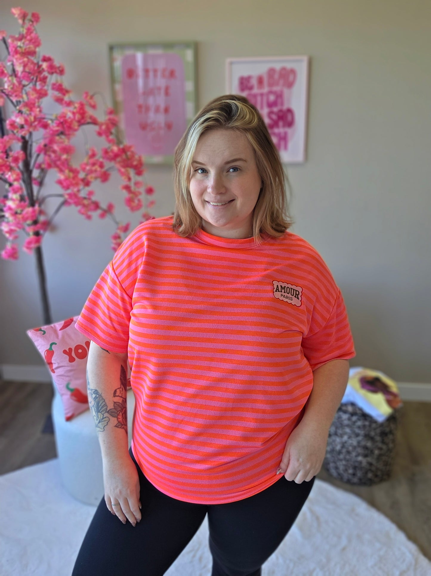 Amour Paris Tee's (In 4 kleuren)