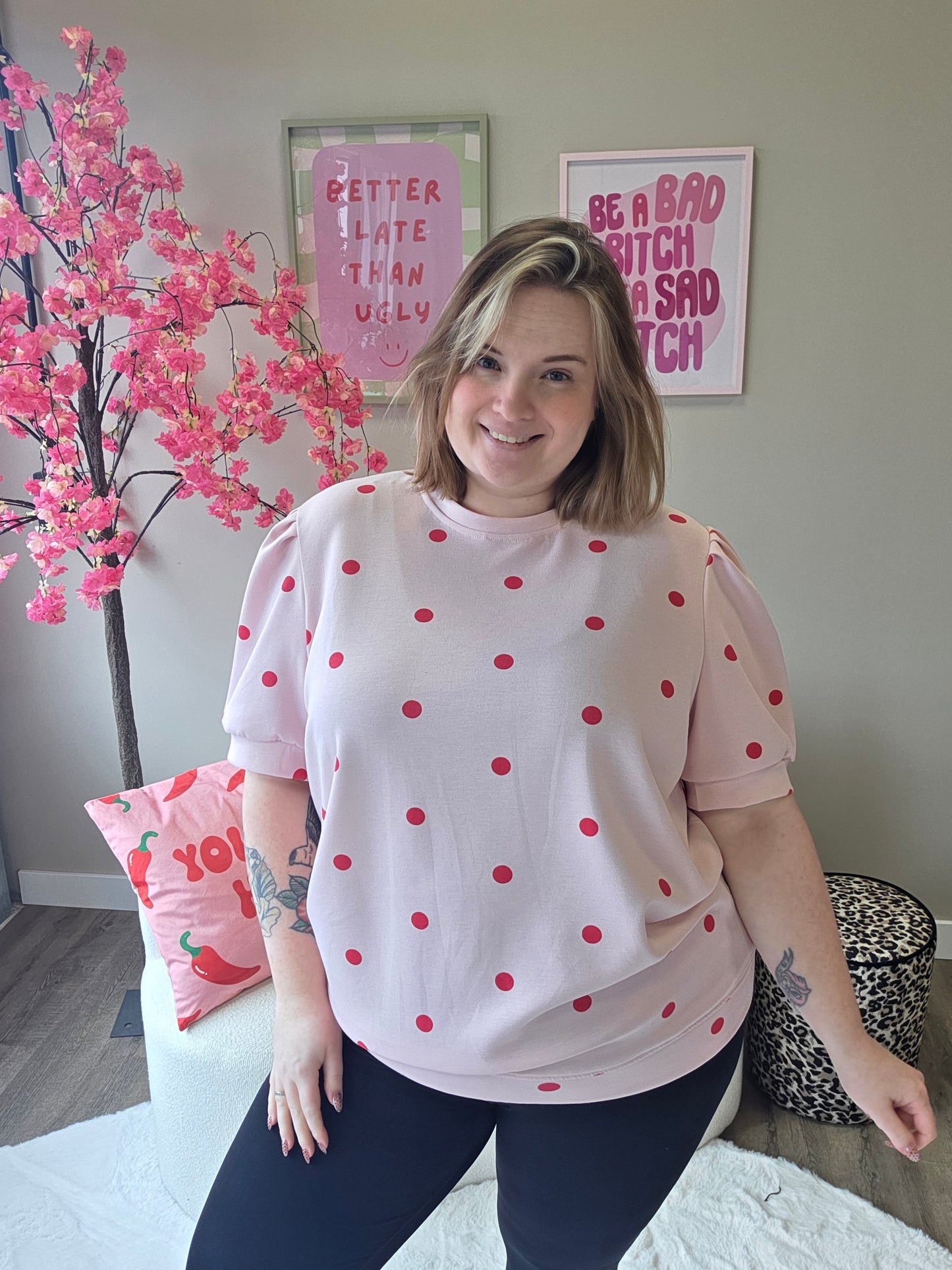 Dot Tee's (in 5 kleuren)