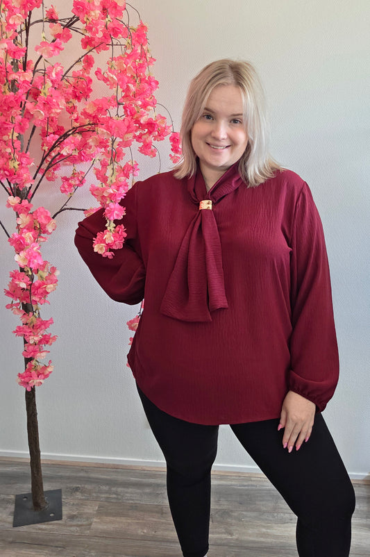 Blouse Met Stropdas (In 3 kleuren)