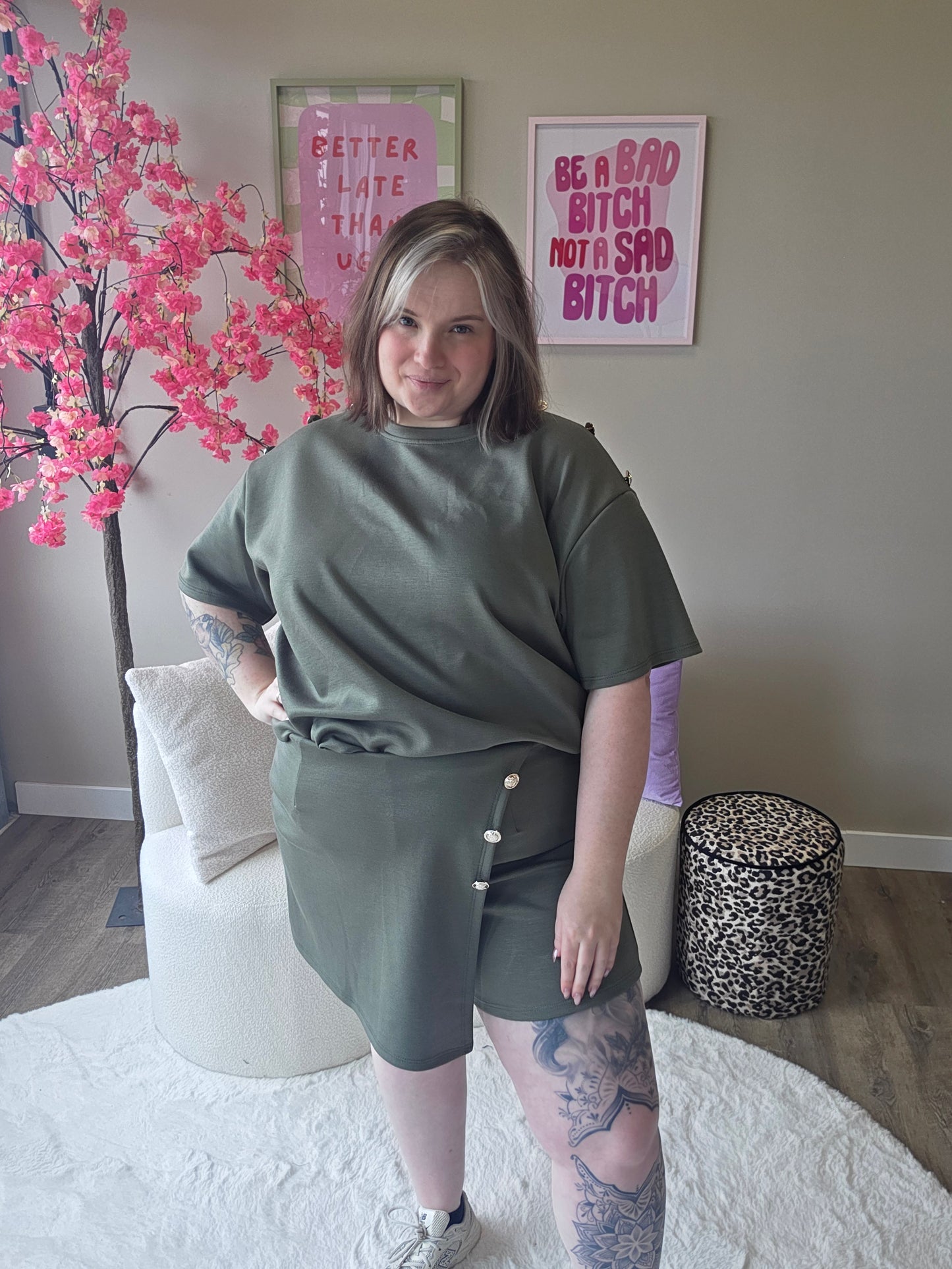 Basic Skort Setjes (In 3 kleuren)