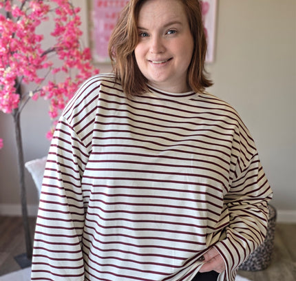 Small Striped Longsleeves (in 7 kleuren)