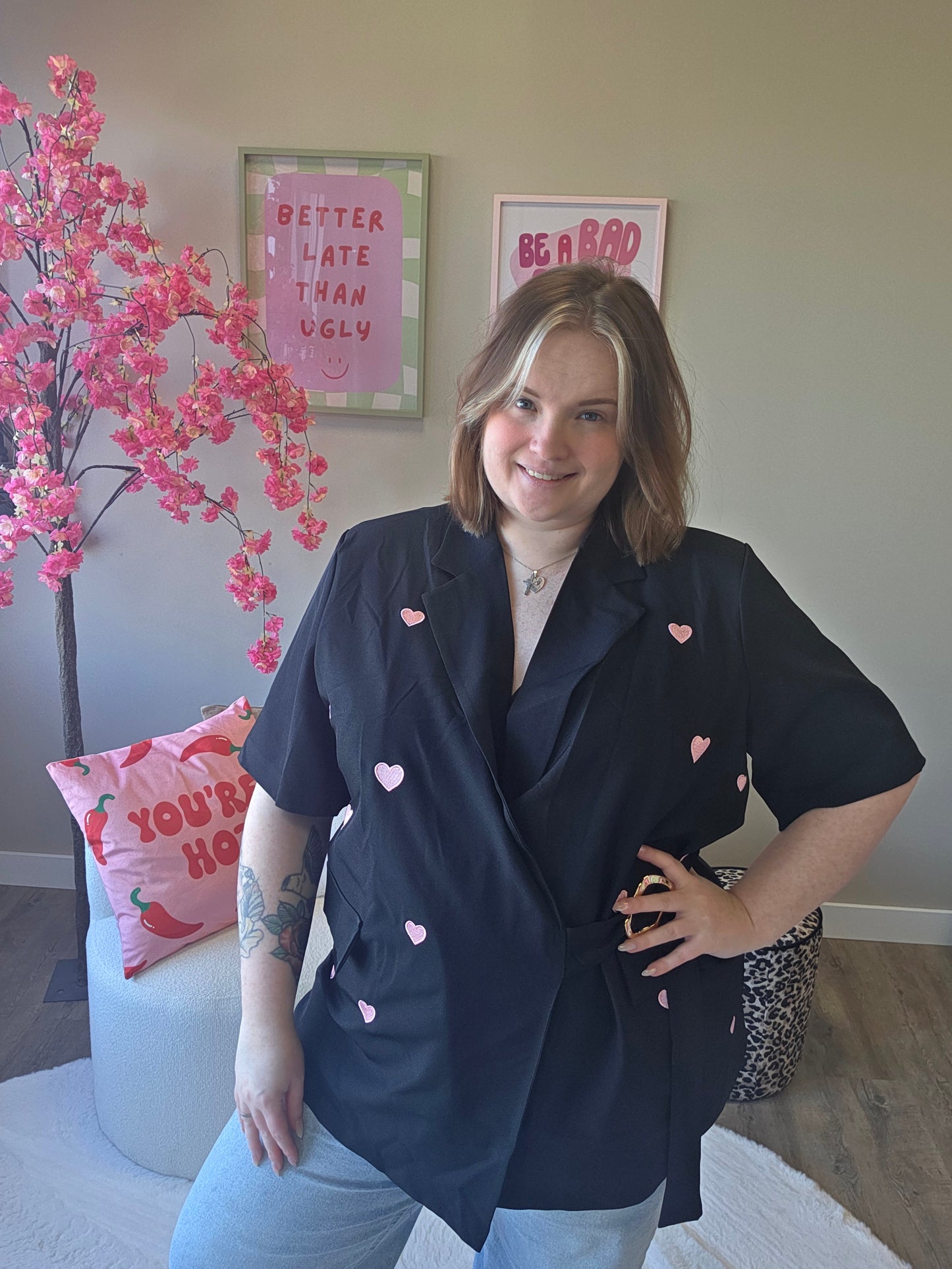 Hartjes Blazer (In 4 kleuren)