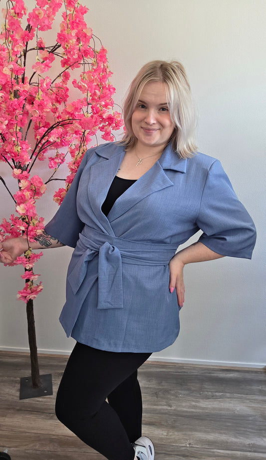 Nikki Curvelly Magic Waist Blazer Jeans Blauw