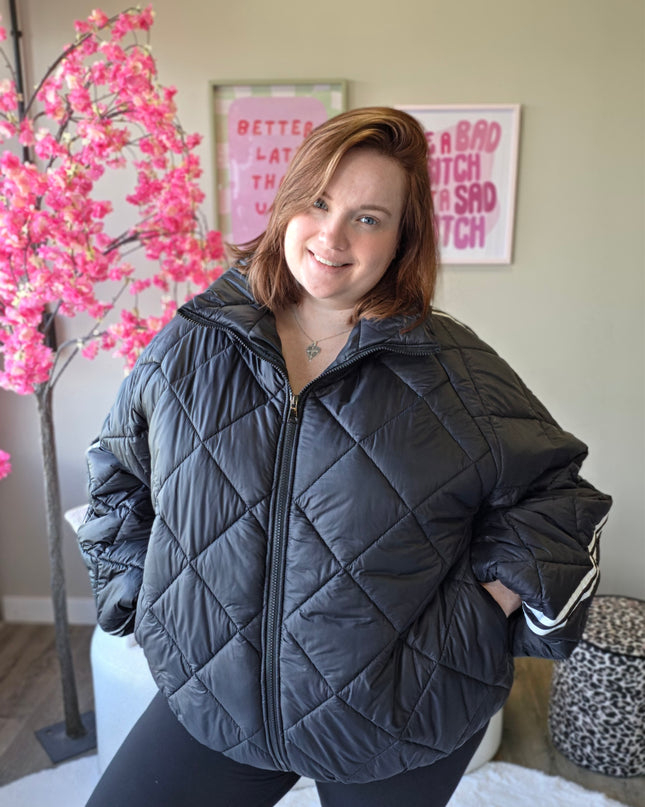 Puffer stripe jacket