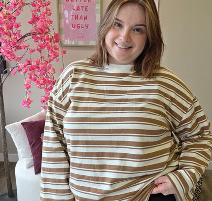 Thick Striped Longsleeve (In 3 kleuren)